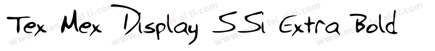 Tex Mex Display SSi Extra Bold字体转换